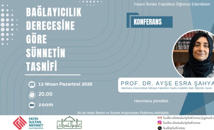 Konferans: Bağlayıcılık Derecesine Göre Sünnetin Tasnifi