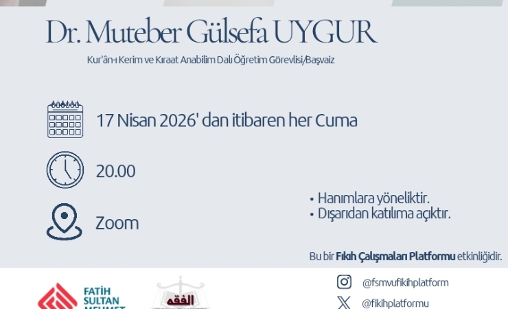 Güncel Fıkıh Meseleleri Dersi
