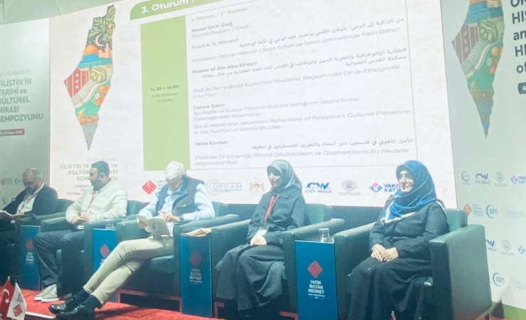 Dr. Öğr. Üyesi Fatma Çetin, Uluslararası Filistin’in Tarihî ve Kültürel Mirası Sempozyumu‘nda