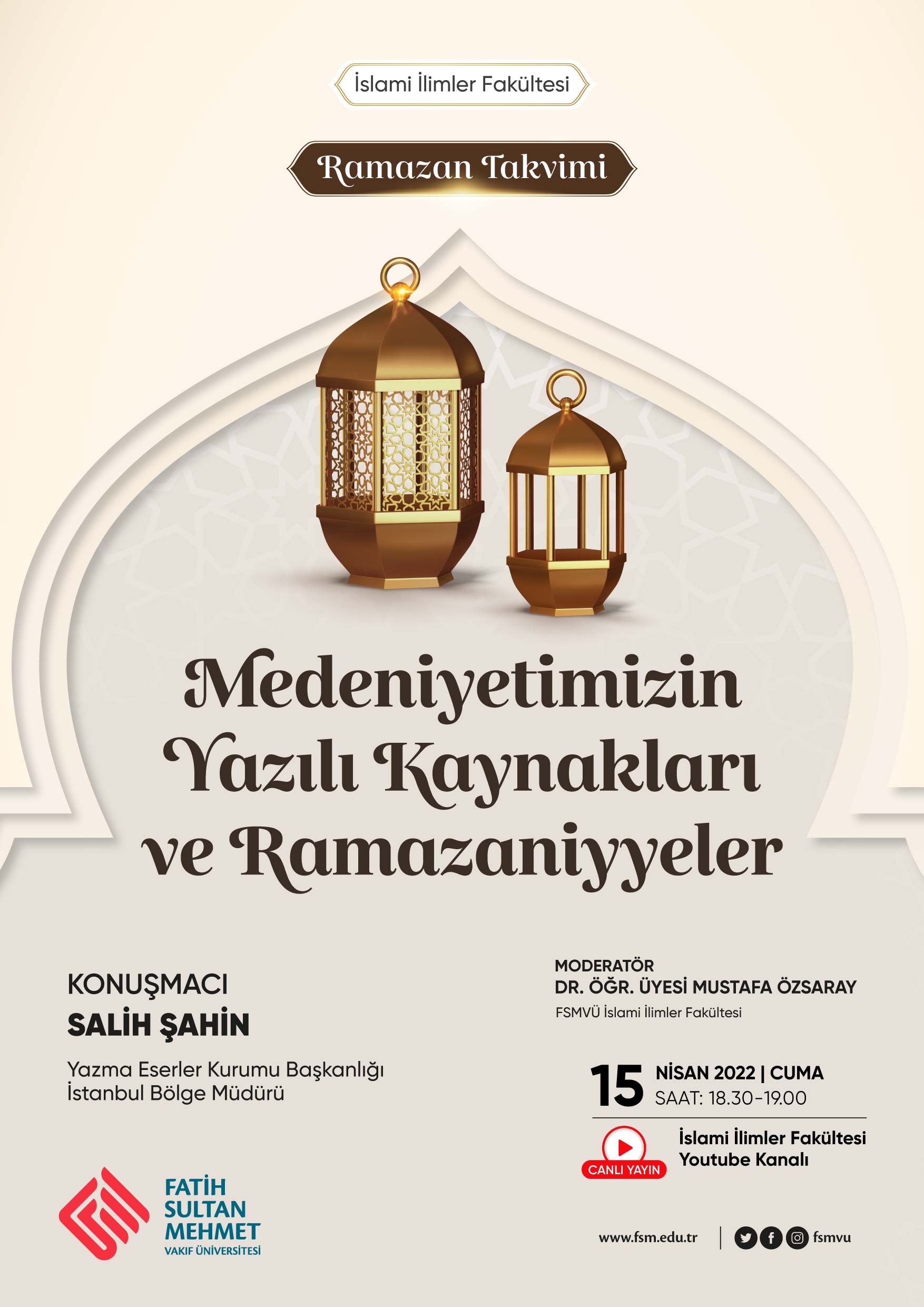 Ramazan Takvimi  Medeniyetimizin Yazılı Kaynakları ve Ramazaniyyeler