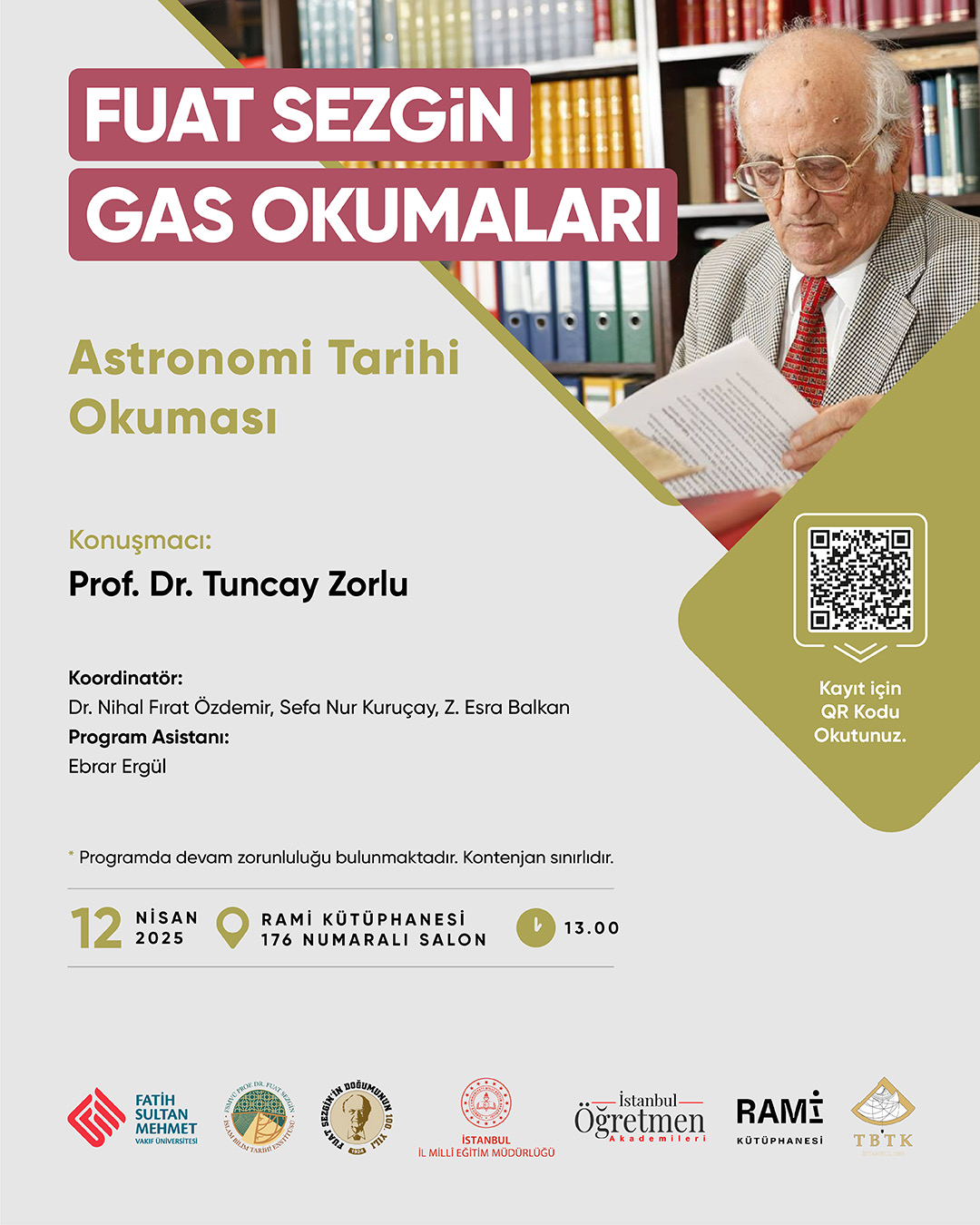 Fuat Sezgin GAS Okumaları-Astronomi Tarihi Okuması