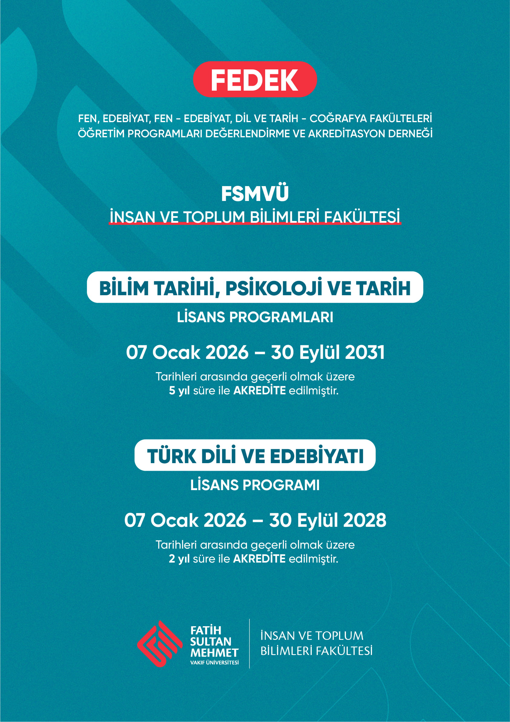 FEDEK Akreditasyon Başvuru Sonucu
