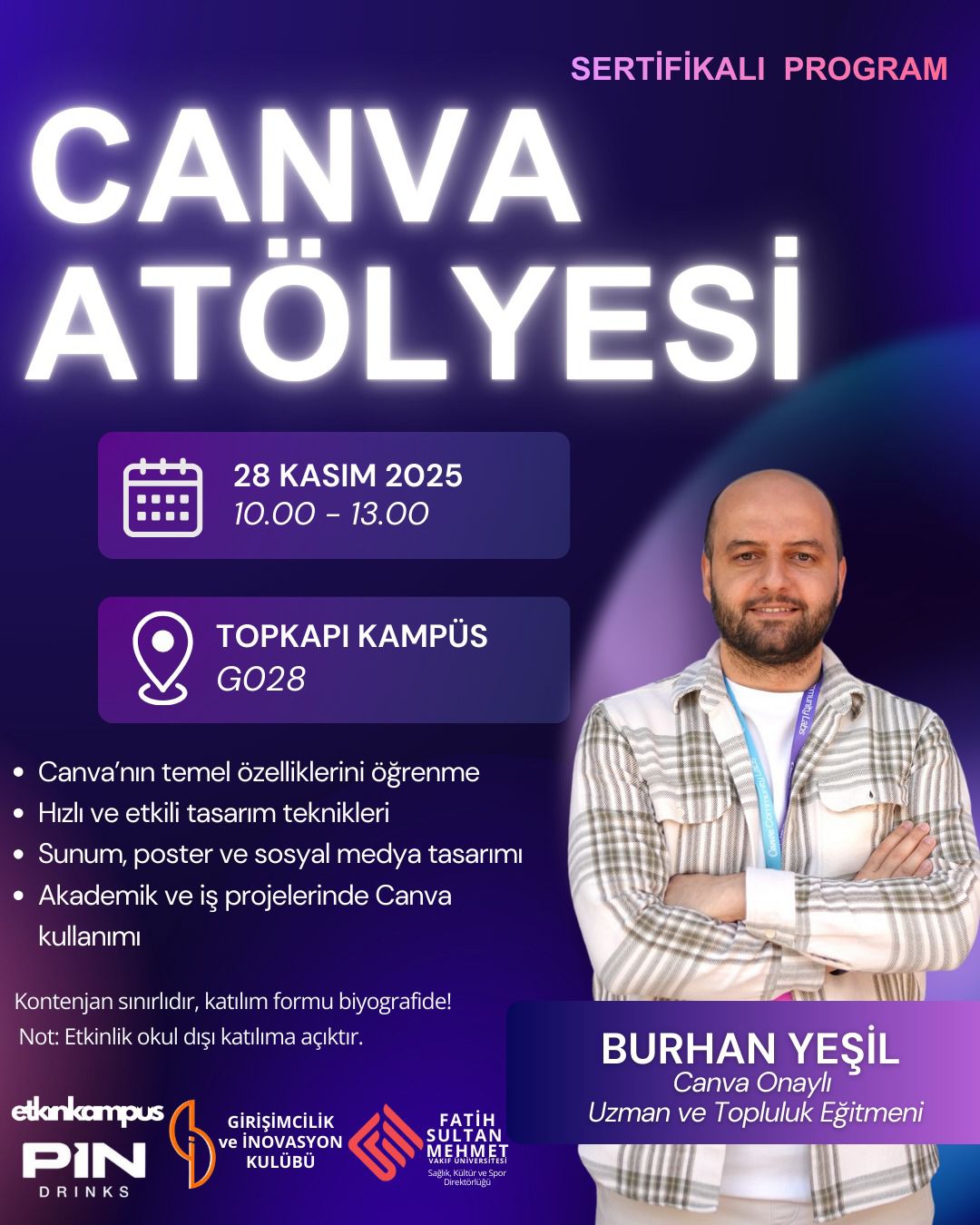 Girişimcilik ve İnovasyon Kulübü – Canva Atölyesi