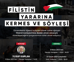 FİLİSTİN YARARINA KERMES VE SÖYLEŞİ