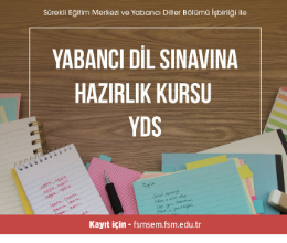 Yabancı Dil Sınavına Hazırlık Kursu