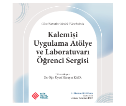 Kalemişi Uygulama Atölye ve Laboratuvarı Öğrenci Sergisi