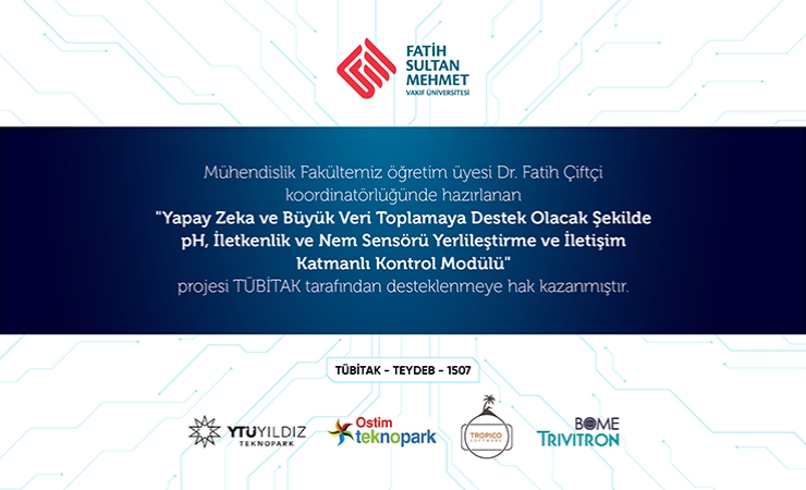 TÜBİTAK'tan Bir Projemize Daha Destek