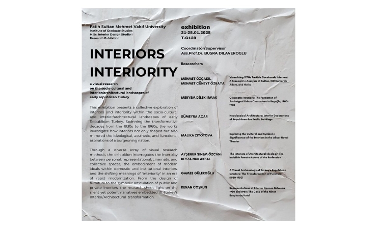 “Interiors, Interiority” Exhibition