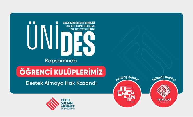Öğrenci Kulüplerimiz ÜNİDES Kapsamında Destek Almaya Hak Kazandı