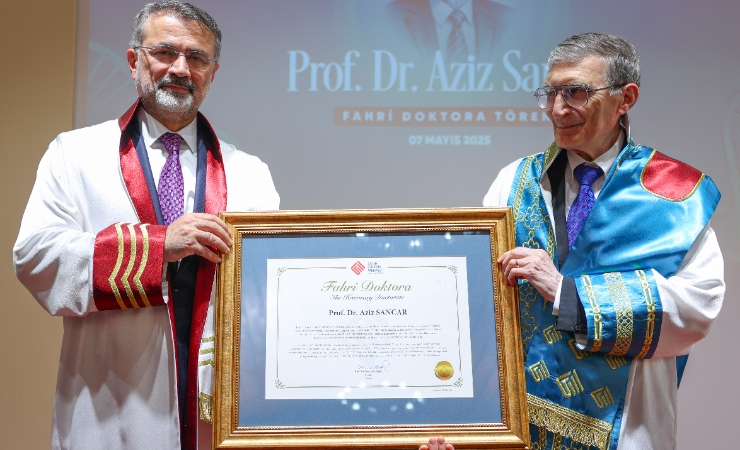 Üniversitemizden Prof. Dr. Aziz Sancar’a Fahri Doktora