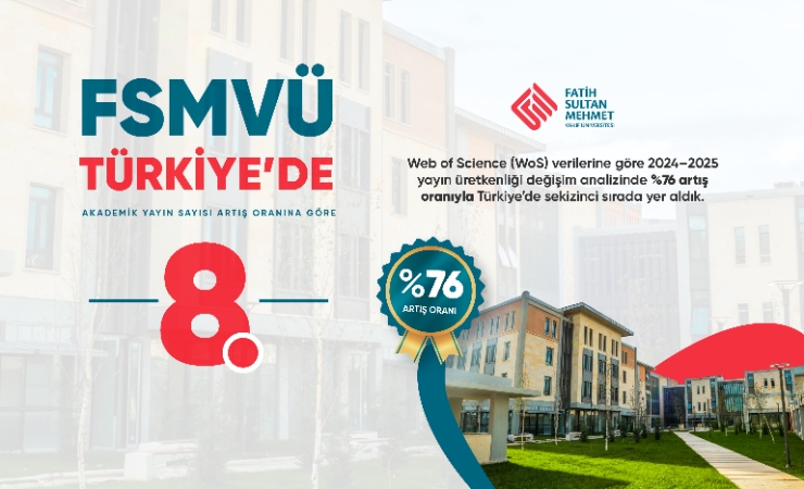 FSMVÜ Akademik Yayın Üretkenliğinde Türkiye 8’incisi Oldu