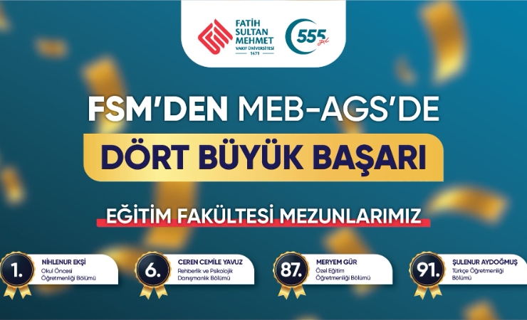 FSM’den MEB-AGS’de Dört Büyük Başarı