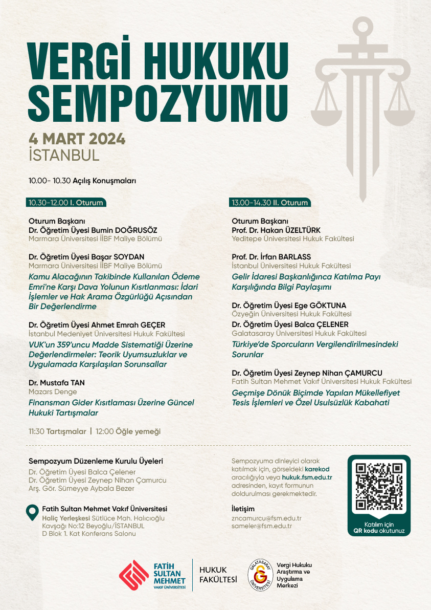 Vergi Hukuku Sempozyumu