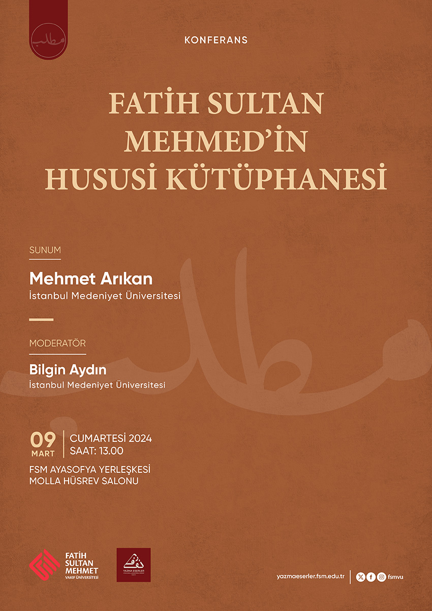 Fatih Sultan Mehmed'in Hususi Kütüphanesi