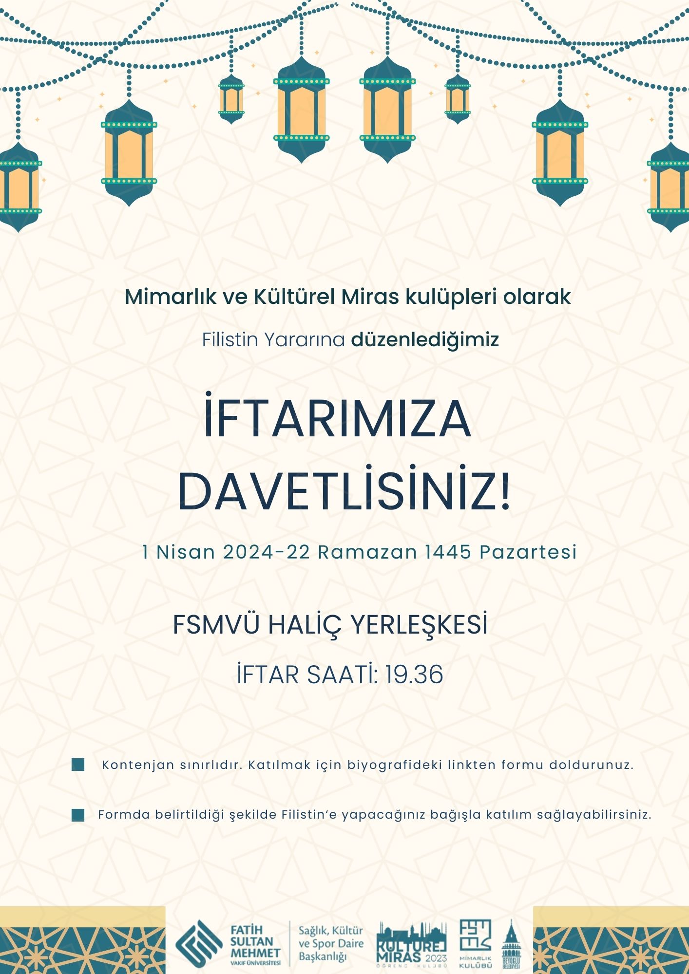 Filistin Yararına İftar