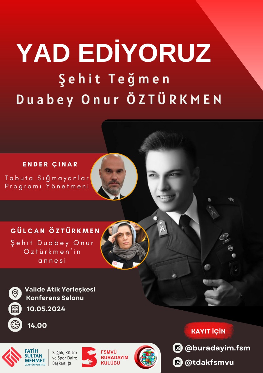 ŞEHİDİMİZİ YAD EDİYORUZ