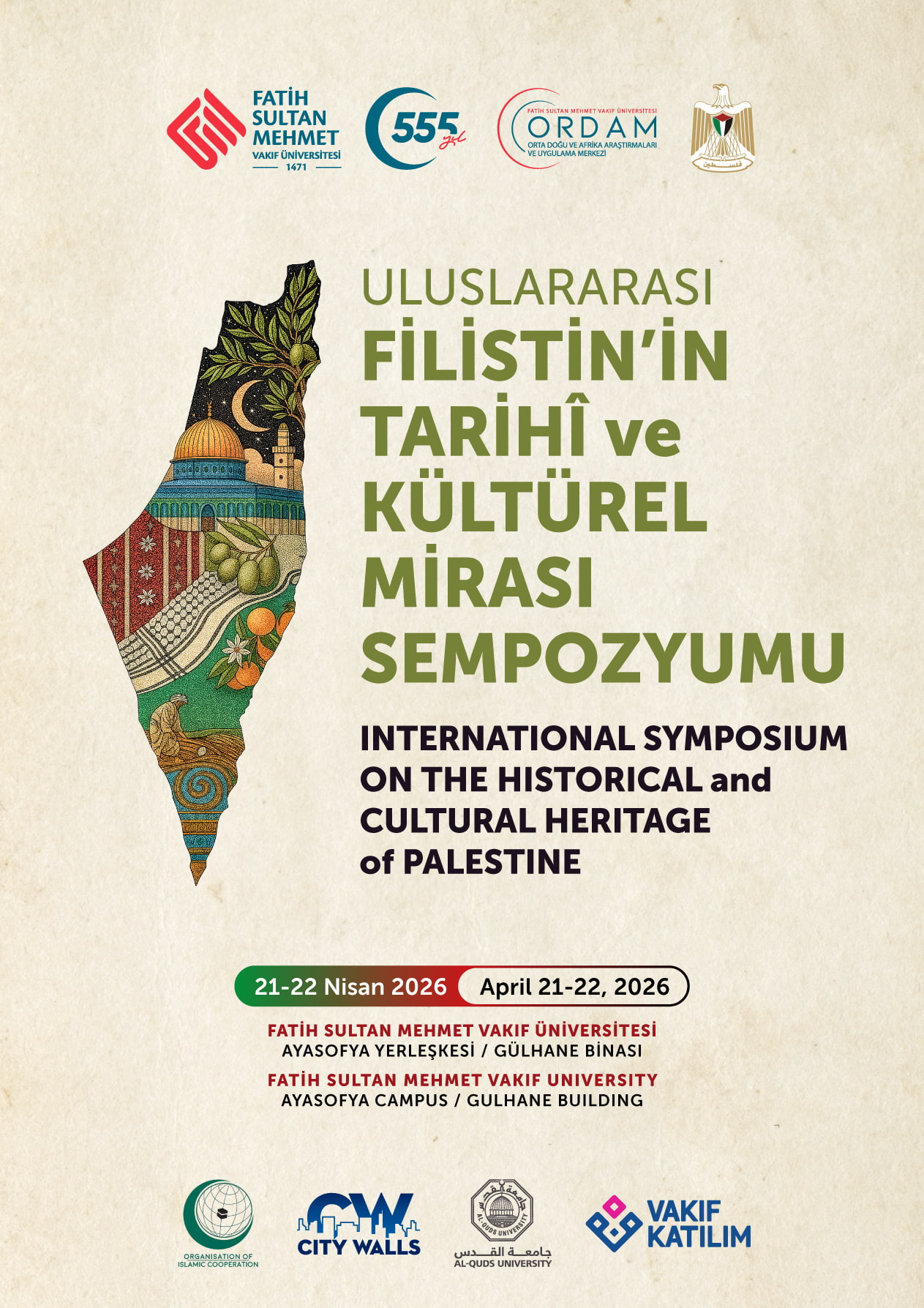 Uluslararası Filistin'in Tarihi ve Kültürel Mirası Sempozyumu